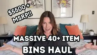 Mega 45 Item Bins Haul - $5500 MSRP - Thrift with me to sell for profit on Poshmark and Ebay