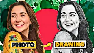 Draw Hania Amir 🌷 when she comes in Bangladesh on sunslik shampoo organic an program 🌸