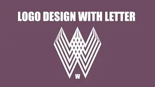 Logo Design with letter (W): Adobe Illustrator