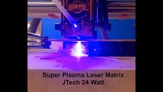 JTech 24 Watt Laser Cutting Different Wood at Different Settings