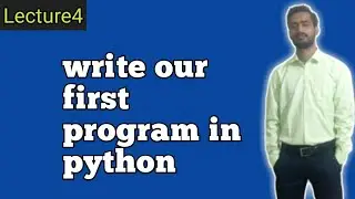 write our first program in python(hindi)