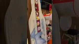 Rick and Morty Airbrushed Longboard is Outa this world! Custom Paint with Comic Book, half way done