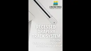 Recessed Drapery Track System | Hidden Ceiling Mount for Modern Interiors