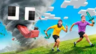 I Survived as a Tornado in Minecraft