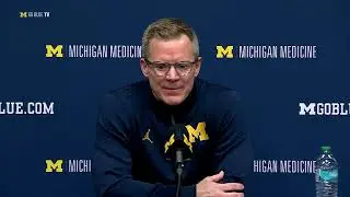 Michigan coach Dusty May on 91-88 loss against Wisconsin at Crisler Center