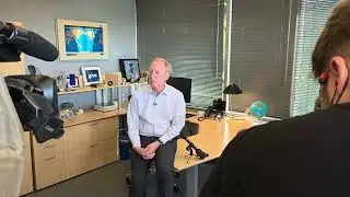Microsoft President Brad Smith speaks after office occupation