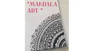# MANDALA ART|| Simple sketch pen art. # One side page.