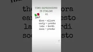 Time expressions in #italian #gcseitalian #shorts  #ciao #italy #italianlanguage #ai #learnalanguage