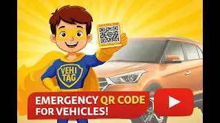 Vehicle Emergency QR Code | Contact Car Owner Instantly | VehiTag India