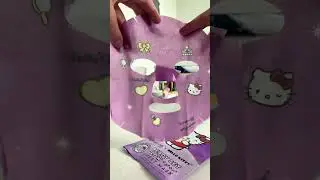 Hello kitty 24k gold sheet mask! #shorts #cute #sanrio #viral #kawaii #hellokitty #Skincare 💗💗💗💗