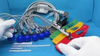 EKG 10038D+EKG 10012D+EKG 10013D Compatible Comen Patient Monitor ECG Cable (AHA Color Banana