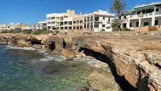 Sa Rapita Mallorca Aktuell 26.1.2022 | Spaziergang am Meer entlang. H&auml;user in erster Meereslinie