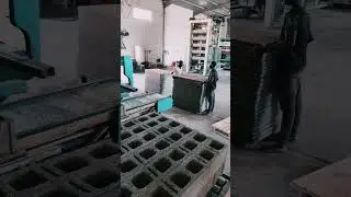 Teamwork in Block Production #smartblockline #concreteblocks #automation