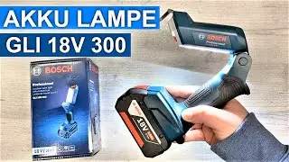 Das ist die GLI 18V 300 Akku LED Lampe von Bosch Professional