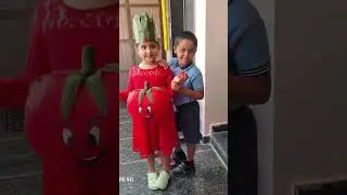 fruits and vegetables day. Tomato costume by Laddu.