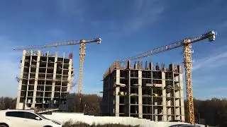 Видео работы двух башенных кранов Dahan QTZ125 от нашего клиента из г. Уфа