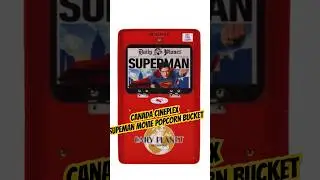 Canada Cineplex shows off new superman movie popcorn bucket