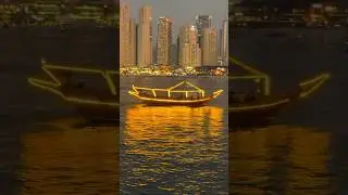 marina jbr ain dubai sunset view jumairah beach yacht cruise ship ferry boat ride #traveldubai