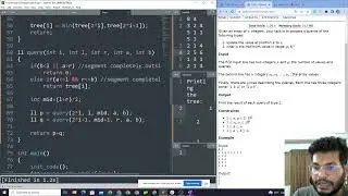 CSES Problem Set | Dynamic Range Minimum Queries | Segment Tree (Example 2)