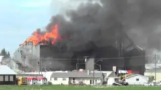 Grain elevator fire