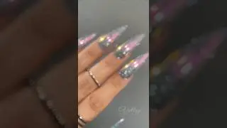 Easy Bling Reflective Glitter Nail Design ✨