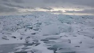 Saginaw Bay turns into moonscape of ice after temperatures plummet