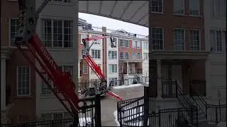 Goman 60ft spider lift X18 is a versatile tool for aerial work. #spiderlift#shorts#trackedlift