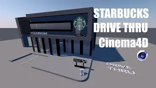 C4D - Isometric StarBucks DriveThru - Tutorial