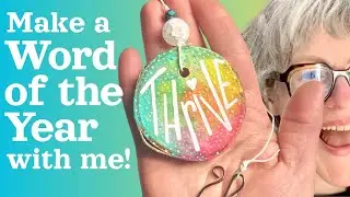 Make a Word Of The Year custom amulet - Word of the year art - Word of the year ornament