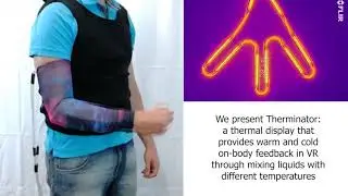 [CHI2020] Therminator: Understanding the Interdependency of Visual and Thermal Feedback (Teaser)