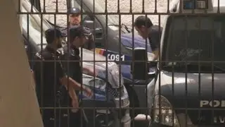 Llega a los juzgados el parricida de Alicante