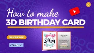 3D Flip Birthday Card Using HTML CSS |  TianDev