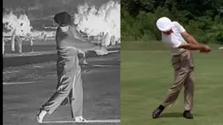 Ben Hogan Training Swing vs Real swing