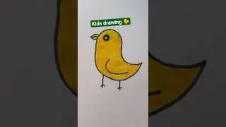 easy kids drawing🐤#shorts #short #trending #viral #kids #ytshorts #yt #comedy #youtubeshorts #draw