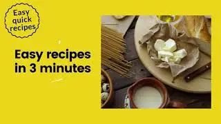 Easy and fast recipes | in 3 minutes