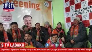  today at the BJP District Office, Kargil, to welcome and discuss the Union Budget