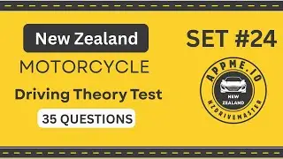 NZ Driving Theory Test 2026 | 35 REAL MOTORCYCLE Questions | Official Practice New Zealand Part 24