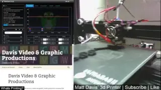 Matt Davis' 3d Printer Live Stream -  music-box Parts
