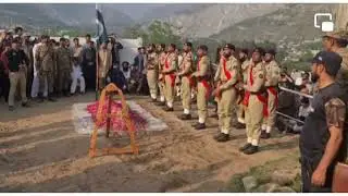 Guard of honour to Lt Col Asif Ali Awan Shaheed 🇵🇰