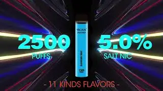 vcan max type C rechargeable adjust airflow 2600 puffs disposable vape pen mesh coil 15 flavors