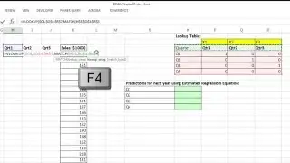 Basic Excel Business Analytics #56: Forecasting with Linear Regression: Trend & Seasonal Pattern
