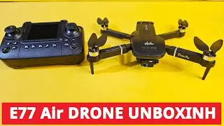 E77 Air Drone Camera Unboxing | Beginner Friendly Foldable Drone  Review | Best Budget Drone 2025