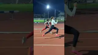 NOBODY LIKES BEING THE SLOWER ONE 😏 #running #track #training