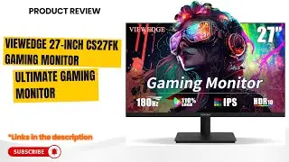 Viewedge 27 Inch Gaming Monitor Review 2025 | 180Hz FHD IPS, 1ms, HDR10, Adaptive Sync, Eye Care