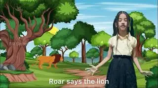 Roar Says the Lion Nursery Rhymes for Kids in English.