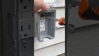 Installing a new outdoor outlet #electrical #diy #electrician