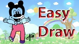 How to draw mickey mouse easy | Mickey mouse drawing  | drawing for kids easy step by step