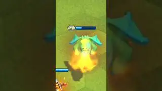 4 Star Baby Dragon burps Nuclear Bombs 💥 #mergetactics #clashroyale