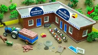 diy mini tractor builds school building construction ||science project||@TheBrothersCreator