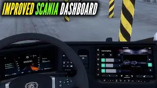 [ETS2 1.57] Improved Scania Smart Dashboard Mod For ETS2 | ETS2 1.57 MODS